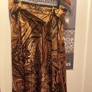 Richard Allen H&M paisley skirt 14 New midi belt nwot HM